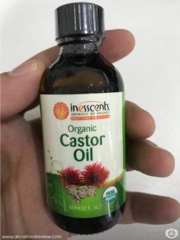 Inesscents castor oil with tamper-proof seal