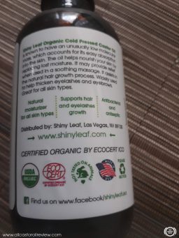 Shiny Leaf Castor Oil product information